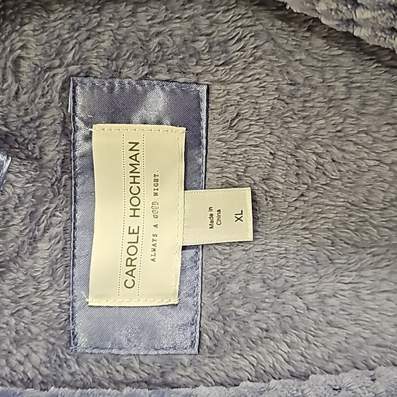 Robe Long Plush Belted Carole Hochman XL - Picture 6 of 10